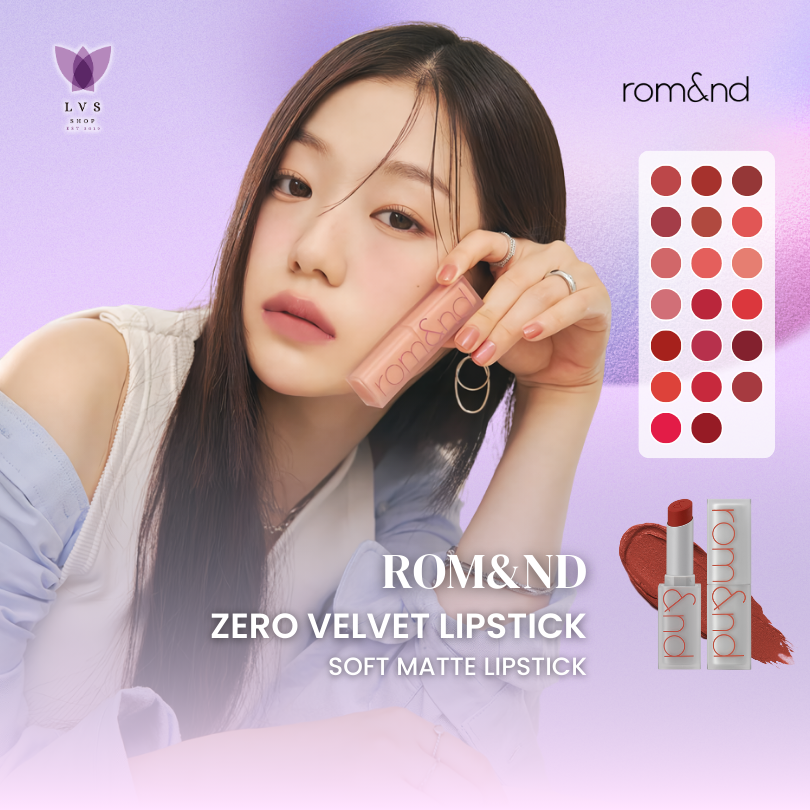 ROMAND Zero Matte Lipstick (13 Colors) + Mood Editions (7 Colors)