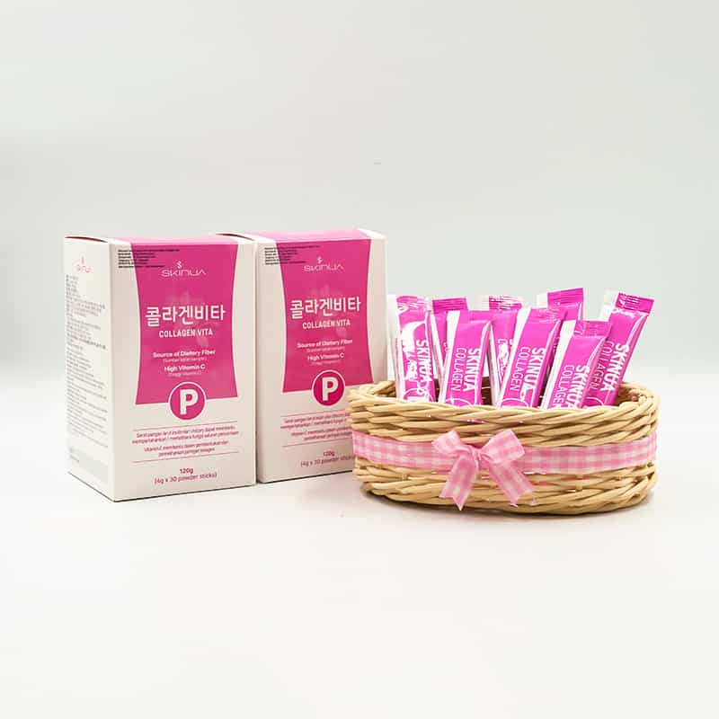 SKINUA Collagen Vita(7 atau 30 sachets) - Suplemen Kecantikan - Minuman Fish Collagen Korea LVS - LVS SHOP