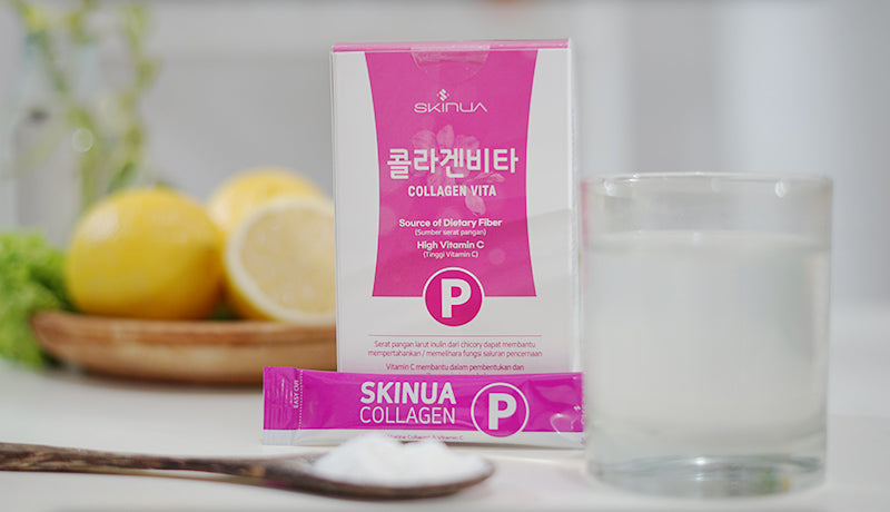 SKINUA Collagen Vita(7 atau 30 sachets) - Suplemen Kecantikan - Minuman Fish Collagen Korea LVS - LVS SHOP