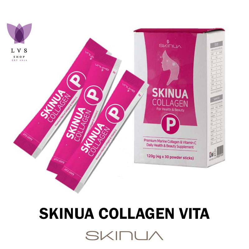 SKINUA Collagen Vita(7 atau 30 sachets) - Suplemen Kecantikan - Minuman Fish Collagen Korea LVS - LVS SHOP