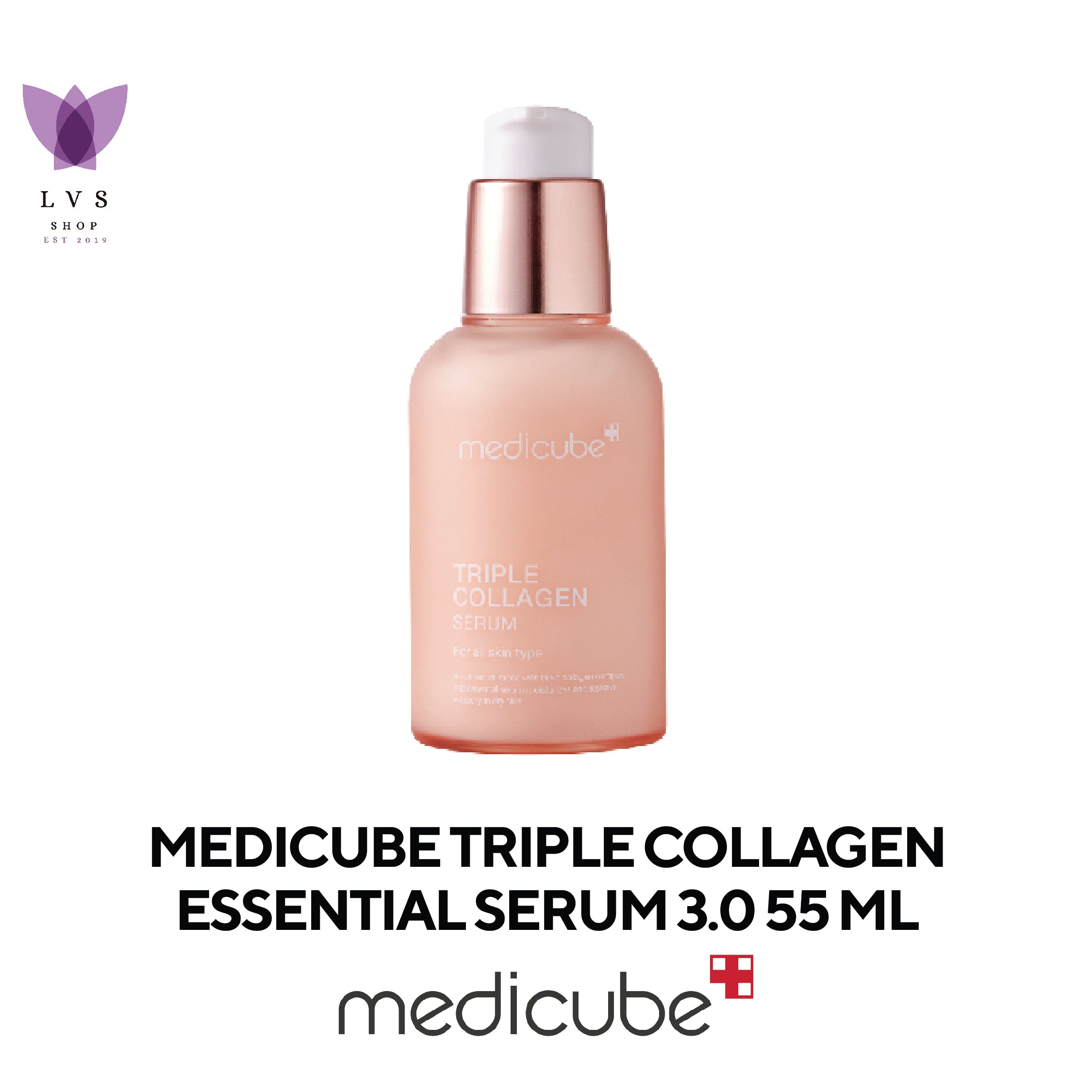 [MEDICUBE] TRIPLE COLLAGEN TONER 140ml+SERUM 55ml+CREAM 50ml 