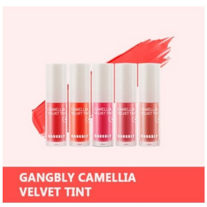 GANGBLY CAMELIA VELVET TINT GLOSSY LIP NUTRITION ORIGINAL PRODUK KOREA(1PC) - LVS SHOP