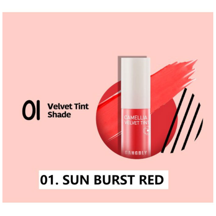 GANGBLY CAMELIA VELVET TINT GLOSSY LIP NUTRITION ORIGINAL PRODUK KOREA(1PC) - LVS SHOP