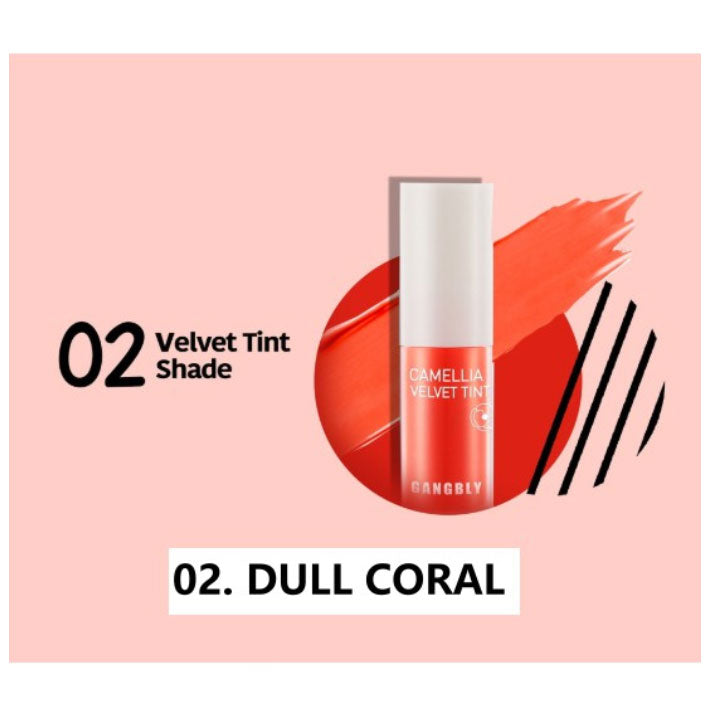 GANGBLY CAMELIA VELVET TINT GLOSSY LIP NUTRITION ORIGINAL PRODUK KOREA(1PC) - LVS SHOP
