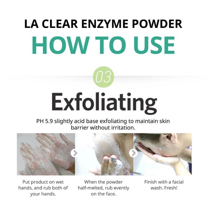 La Clear - Pure Mild Enzyme Powder Facial Wash (Travel Size 10 pcs) - LVS SHOP