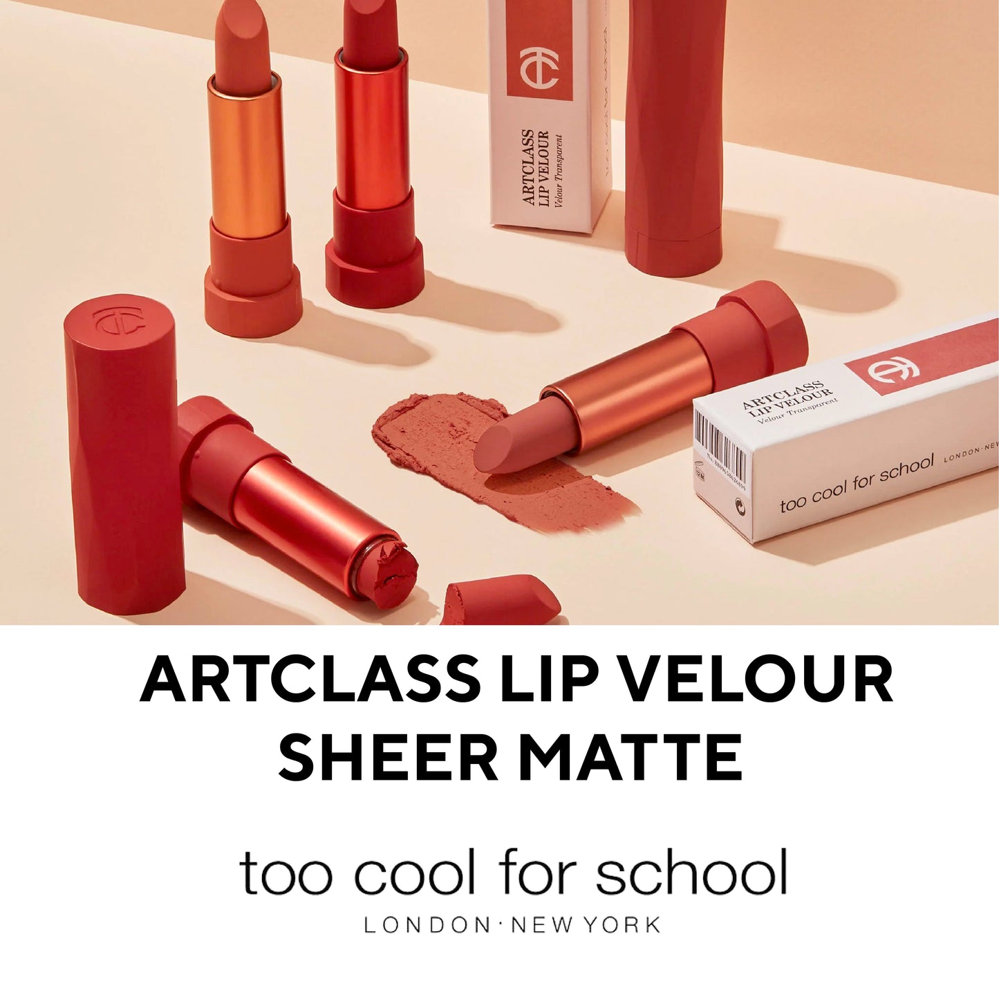 TOO COOL FOR SCHOOL Artclass Lip Velour Sheer Matte (3 colours)