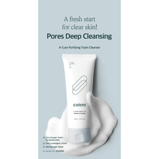 CUTEM A-Cure Purifying Foam Cleanser (150ml) - LVS Shop