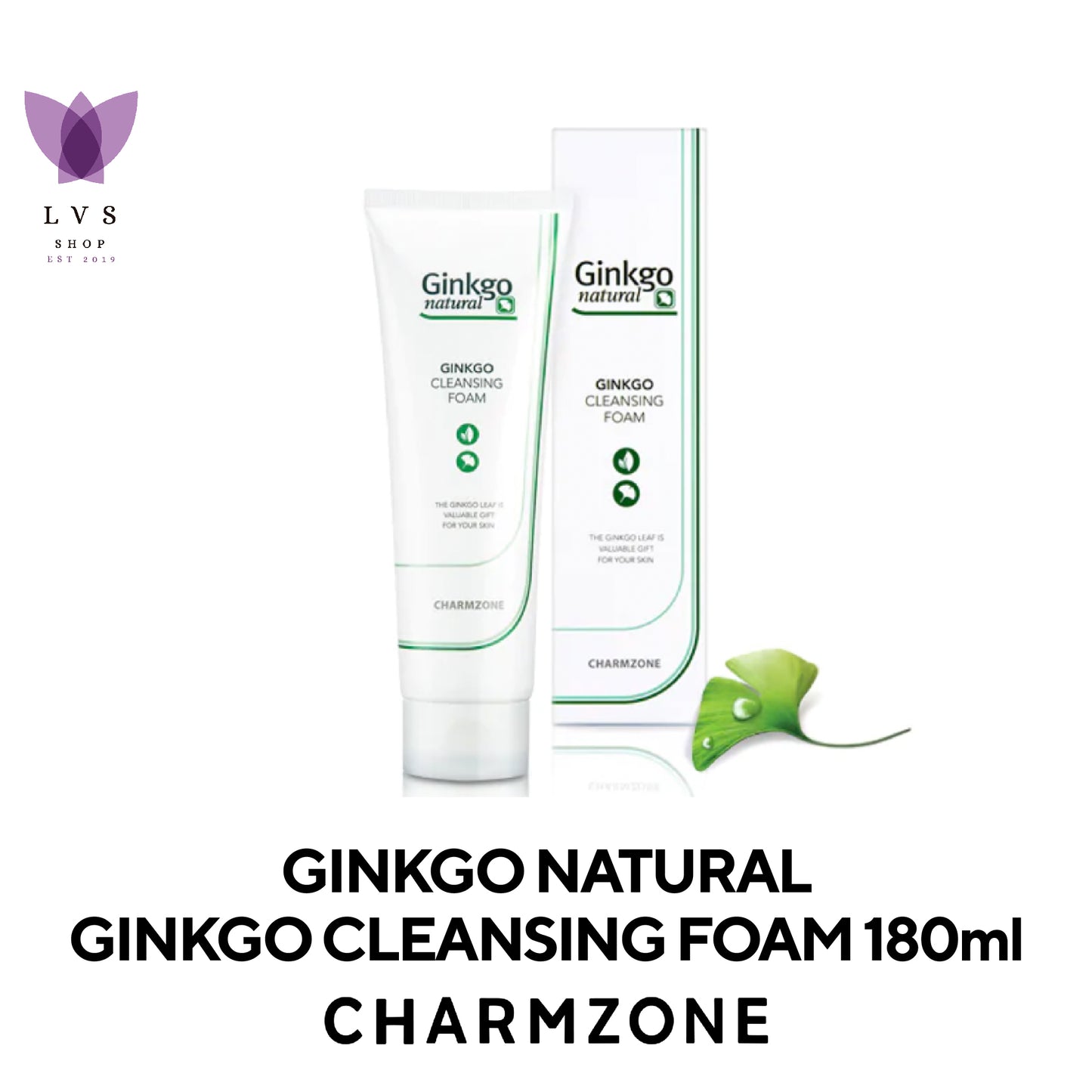 CHARMZONE Ginkgo Natural Cleansing Foam (180ml)