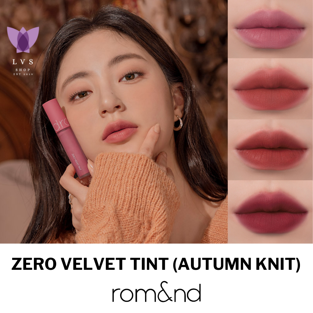 ROMAND Zero Velvet Tint Autumn Knit Series (4 Colors)