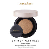 DRESKIN CHIFFON PACT BALM (CUSHION) - SATIN (untuk dry skin) - LVS SHOP