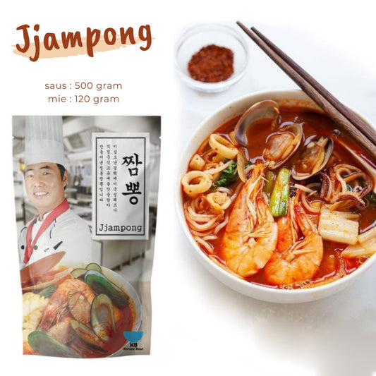 [KB] Jjampong Mie Seafood Pedas Korea 1~2 orang (Frozen Halal Food) - LVS SHOP