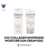 Enough 3in1 Collagen Whitening Moisture Sun Cream SPF 50 PA+++ (50gr) - LVS Shop