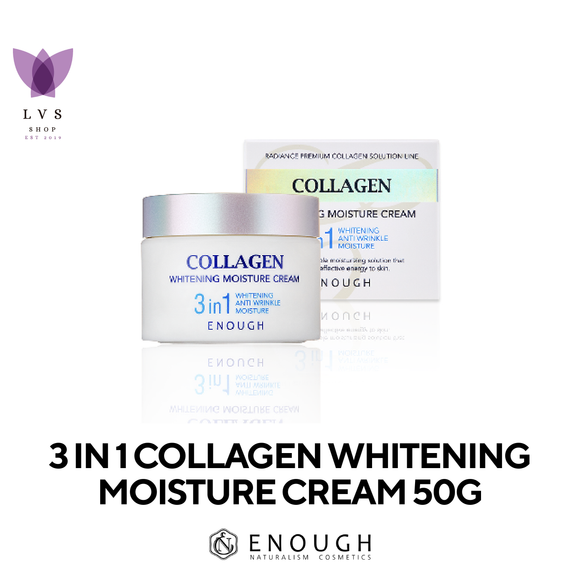 Enough 3 In 1 Collagen Whitening Moisture Cream (50gr) - LVS Shop