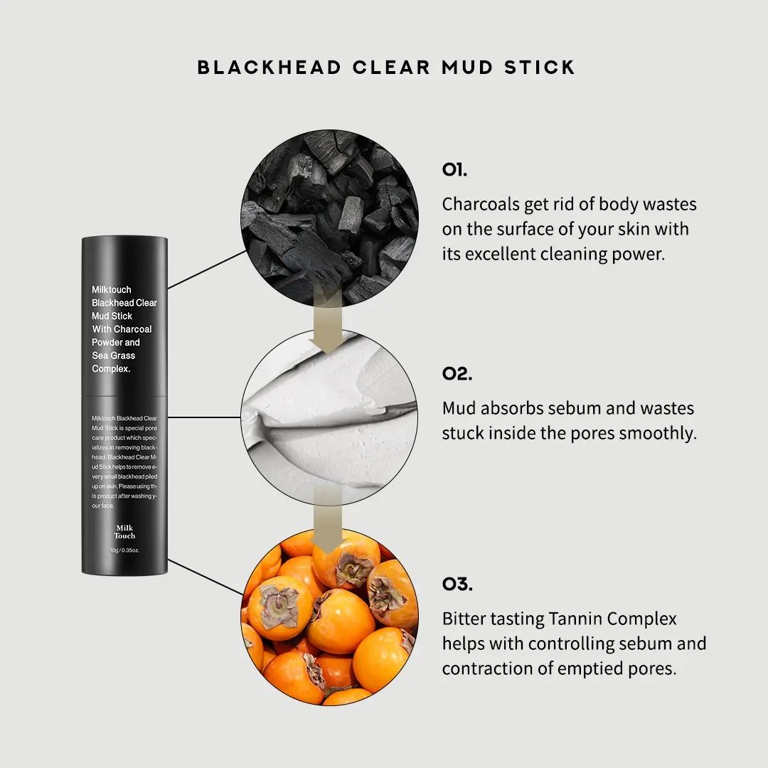 MILKTOUCH Blackhead Clear Mud Stick (13gr)