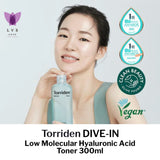 Torriden DIVE-IN Low Molecular Hyaluronic Acid Toner 300ml