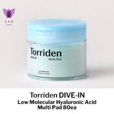 Torriden DIVE-IN Low Molecular Hyaluronic Acid Multi Pad 80ea