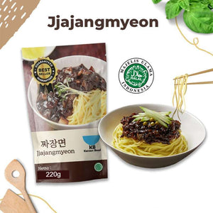 [KB] Jajangmyeon 220/370g (beku sauce+Mie) jjajangmyeon / Jjajangmen (Halal Chunjang dan kecap asin) - LVS SHOP